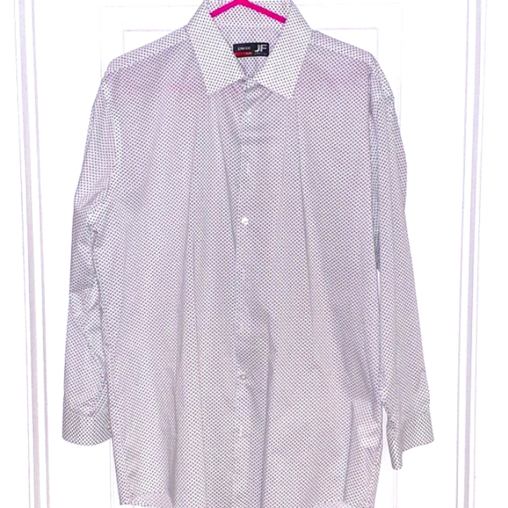 J.Ferrar Mens Dress Shirt XL Stretch Slim